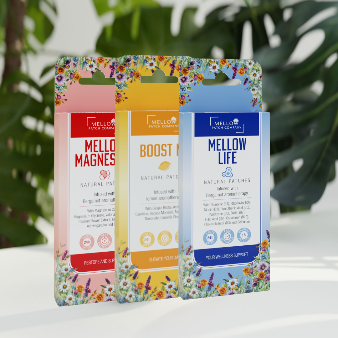 Mellow Patch Vitamin Bundle – Mellow Life, Boost Me and Mellow Magnesium wellness patches
